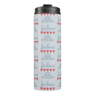 Bridal & Wedding Party 5 Herz ohne Braut Thermosbecher
