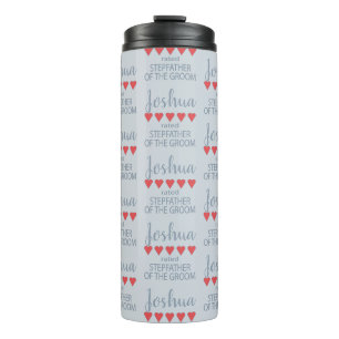 Bridal & Wedding Party 5 Herz Stepfather Groom Thermosbecher
