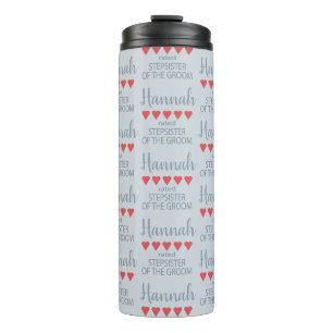Bridal & Wedding Party 5 Herz StepSchwester von Gr Thermosbecher