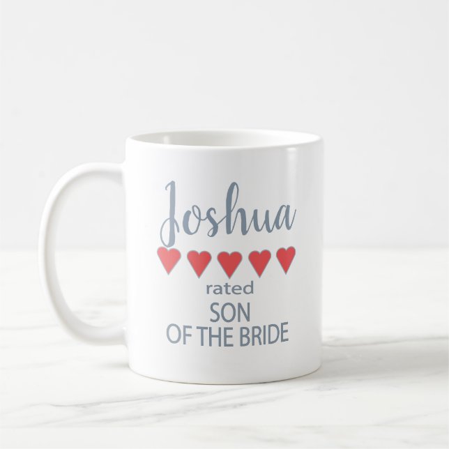 Bridal & Wedding Party 5 Herzensson Kaffeetasse (Links)