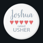 Bridal & Wedding Party 5 Herzensstifter Magnet<br><div class="desc">Die Mitglieder der Brautparty- und Hochzeitsfeier werden sich mit einem "Fünf-Herzen-Geschenk", das speziell für sie gemacht wurde, geliebt und geschätzt fühlen. Liebe ist das, worum es geht. Ob Hochzeit oder Hochzeit in Urlaubsort in der Heimatstadt - die personalisierten Gegenstände werden sicher sein, Lächeln auf den Weg zu bringen. Die individuell...</div>