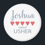 Bridal & Wedding Party 5 Herzensstifter Magnet<br><div class="desc">Die Mitglieder der Brautparty- und Hochzeitsfeier werden sich mit einem "Fünf-Herzen-Geschenk", das speziell für sie gemacht wurde, geliebt und geschätzt fühlen. Liebe ist das, worum es geht. Ob Hochzeit oder Hochzeit in Urlaubsort in der Heimatstadt - die personalisierten Gegenstände werden sicher sein, Lächeln auf den Weg zu bringen. Die individuell...</div>