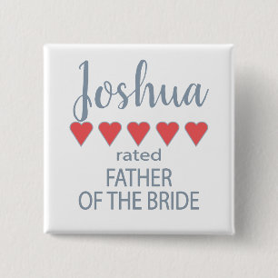Bridal & Wedding Party 5 Herzenvater Button