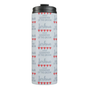 Bridal & Wedding Party 5 Herzgottvater des Grooms Thermosbecher
