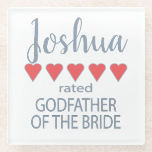 Bridal & Wedding Party 5 Herzgottvater von Bride Glasuntersetzer