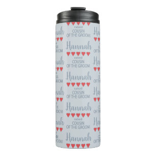 Bridal & Wedding Party 5 Herzlich Cousin Thermosbecher