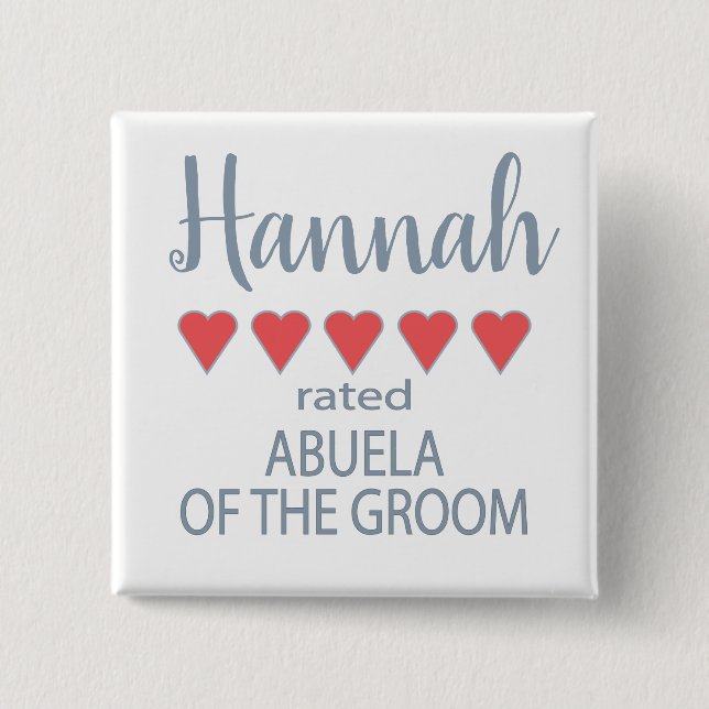 Bridal & Wedding Party 5 Herzlich Willkommen in Ab Button (Vorderseite)
