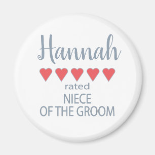 Bridal & Wedding Party 5 Herzstück Groom Magnet