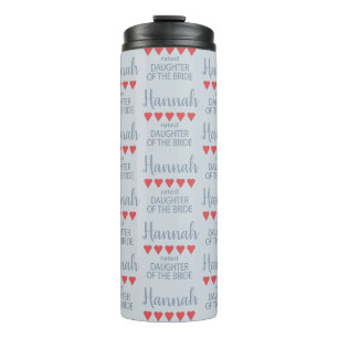 Bridal & Wedding Party 5 Herztochter von Bride Thermosbecher