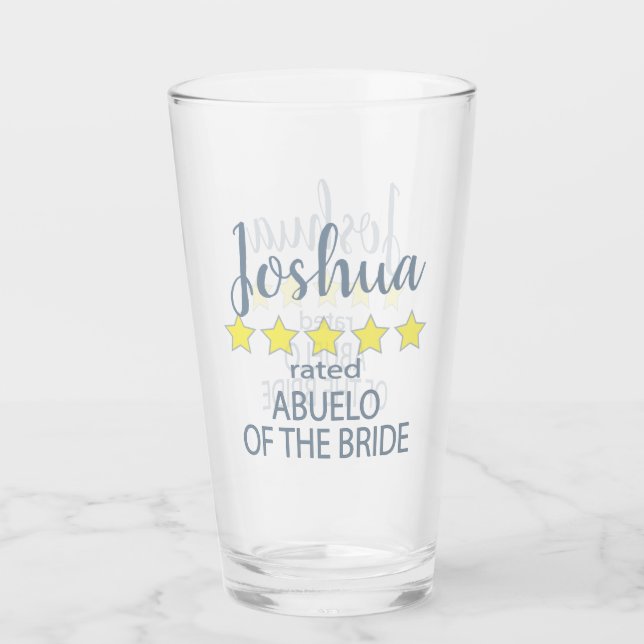 Bridal & Wedding Party 5 Sterne Abuelo Bride Glas (Vorderseite)