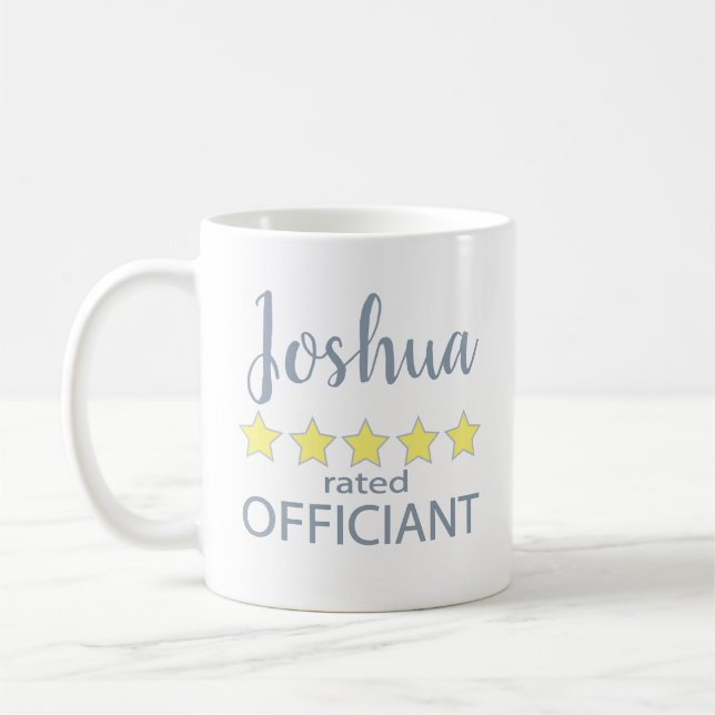 Bridal & Wedding Party 5 Sterne Beamter Kaffeetasse (Links)