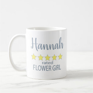 Bridal & Wedding Party 5 Sterne Blumenmädchen Kaffeetasse
