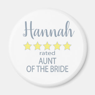 Bridal & Wedding Party 5 Sterne Bride Tante Magnet
