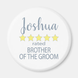 Bridal & Wedding Party 5 Sterne Bruder von Groom Magnet
