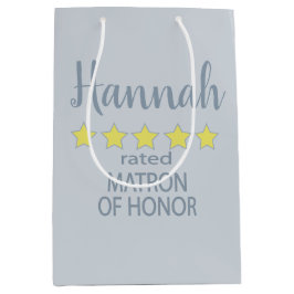 Bridal & Wedding Party 5 Sterne Ehrenmatron Mittlere Geschenktüte