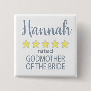 Bridal & Wedding Party 5 Sterne Godmutter von Brid Button