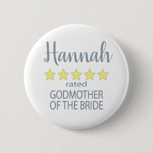 Bridal & Wedding Party 5 Sterne Godmutter von Brid Button