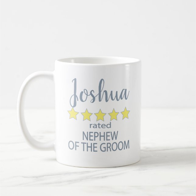 Bridal & Wedding Party 5 Sterne Nephew Kaffeetasse (Links)