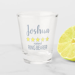 Bridal & Wedding Party 5 Sterne Ring Bearer Schnapsglas