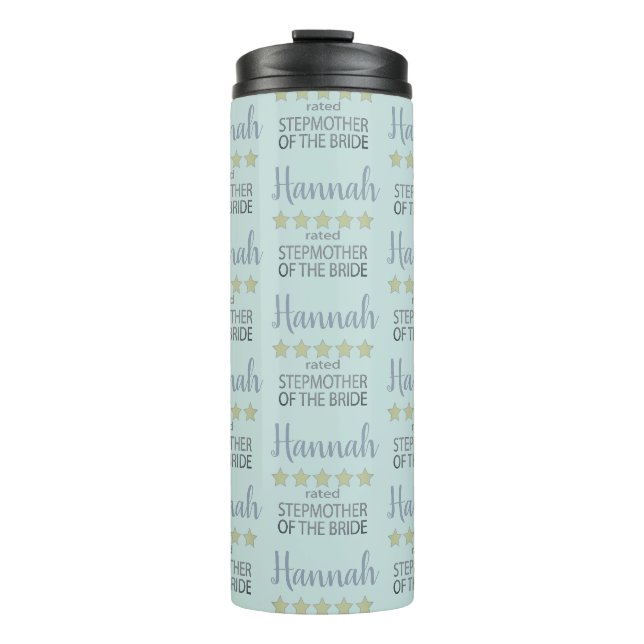 Bridal & Wedding Party 5 Sterne Stepmutter von Bri Thermosbecher (Vorderseite)