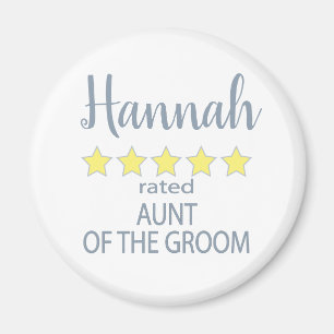 Bridal & Wedding Party 5 Sterne Tante Groom Magnet