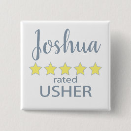 Bridal & Wedding Party 5 Sterne Usher Button