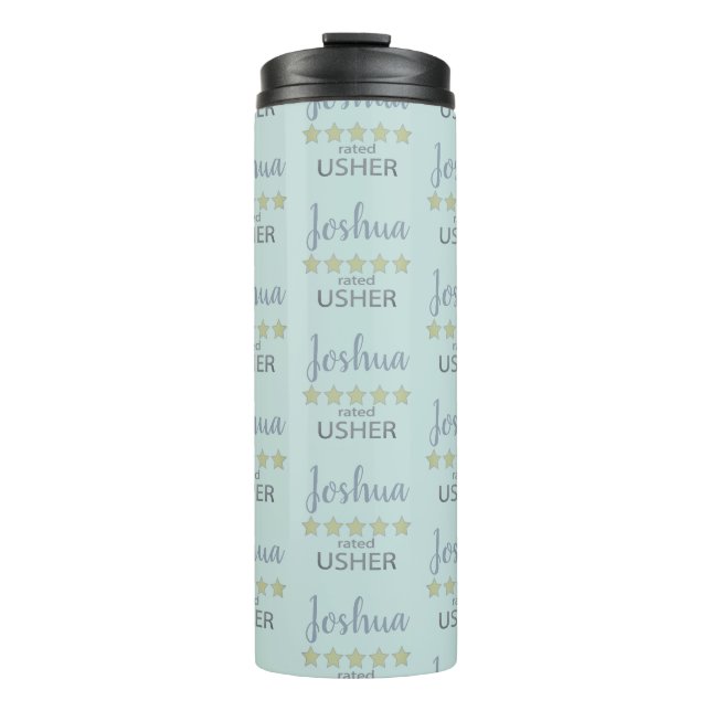 Bridal & Wedding Party 5 Sterne Usher Thermosbecher (Vorderseite)
