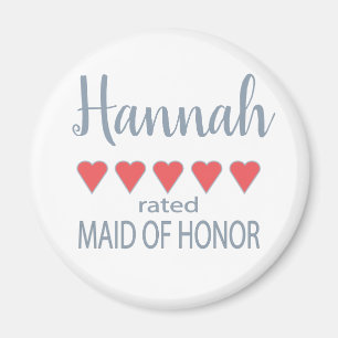 Bridal & Wedding Party 5 Trauzeugin Herz Magnet