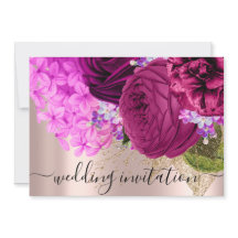 Bridal Wedding Pink Green Blume Rose