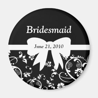 Bridal Wirbel Brautparty White Magnet