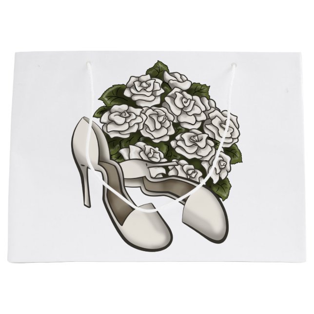 Bridal-Zubehör Große Geschenktüte (Vorderseite)
