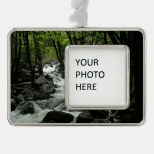 Bridalveil Creek im Yosemite National Park Rahmen-Ornament Silber