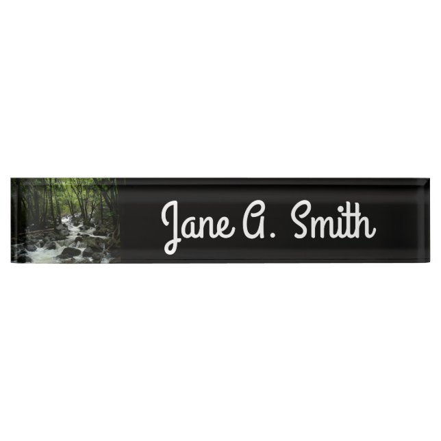 Bridalveil Creek im Yosemite-Nationalpark Namensplakette (Vorderseite)