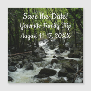Bridalveil Creek Save the Date in Yosemite Magnetkarte
