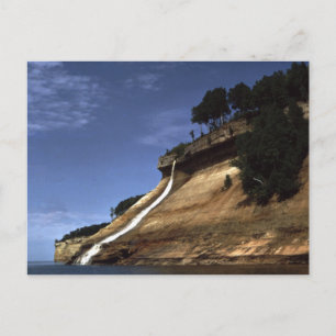 Bridalveil Falls, Pictured Rocks Ntl. Lakeshore MI Postkarte