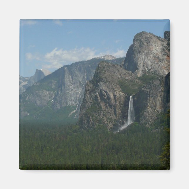 Bridalveil Falls und Halb Dome bei Yosemite Magnet (Vorne)