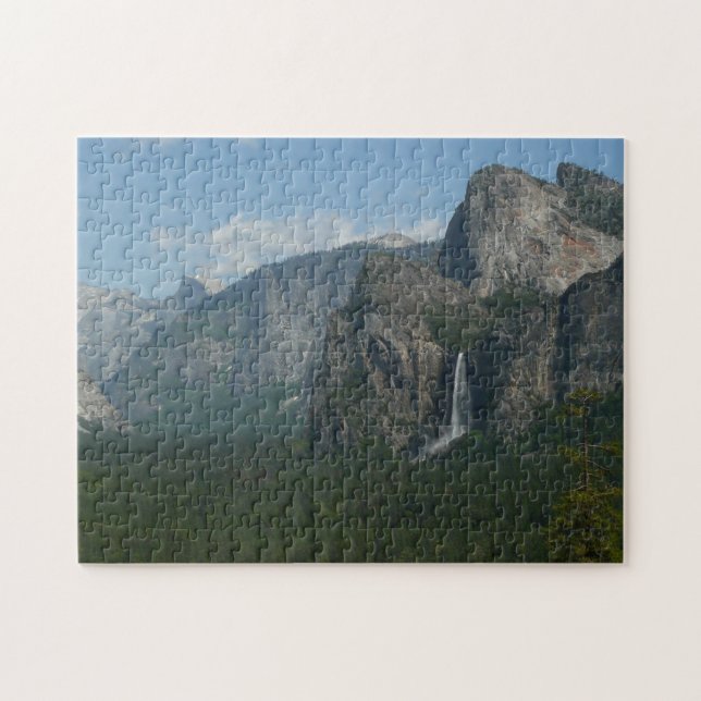 Bridalveil Falls und Halb Dome bei Yosemite Puzzle (Horizontal)