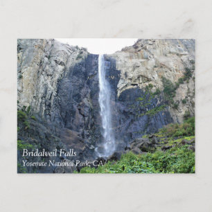 Bridalveil Falls, Yosemite National Park, CA Postkarte