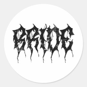 Bride1 Hochzeit Junggeselinnen-Abschied Spooky Jah Runder Aufkleber