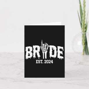 Bride 2024 Skeleton Hand Halloween Paare Karte