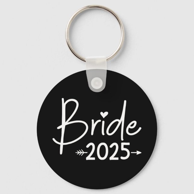 Bride 2025 für Hochzeit oder Junggeselinnen-Abschi Schlüsselanhänger (Vorderseite)
