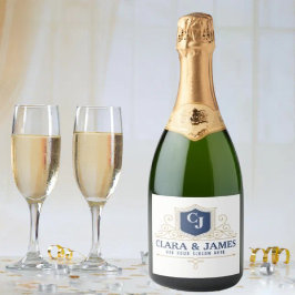 Bride And Groom Monogram Names Elegant Weeding