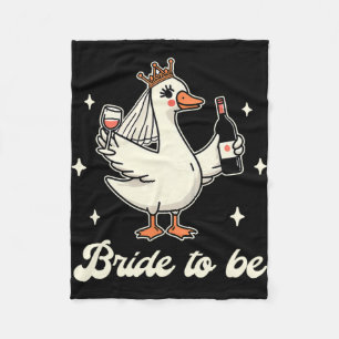 Bride Babe Brautparty Wedding Albern Gänsebride Fleecedecke