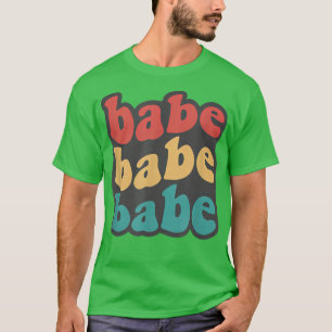 Bride Babe Bride zu Bridesmaids Retro Bachelore T-Shirt
