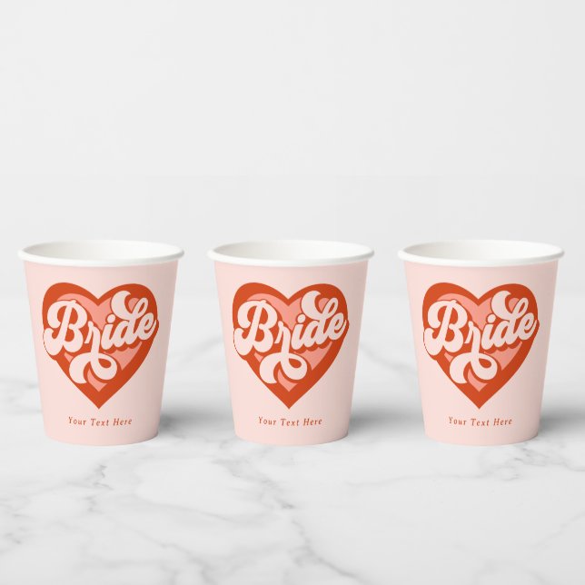 Bride Babe Individuelle Name Paper Cup Pappbecher (Multi)