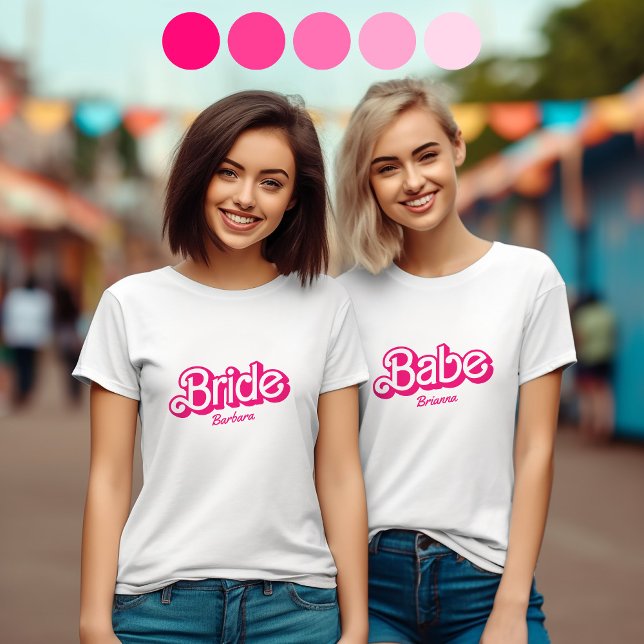 Bride Babe Tribe T - Shirt Bachelorette Retro T-Sh (Von Creator hochgeladen)