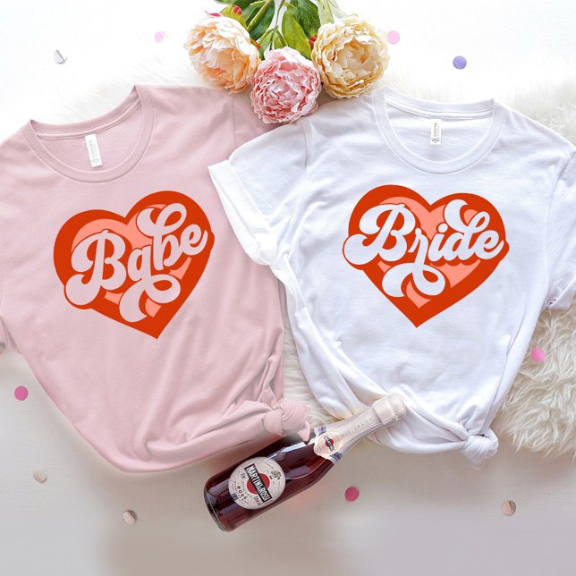 Bride Babe Tribe T - Shirt Bachelorette Retro T-Sh (Von Creator hochgeladen)