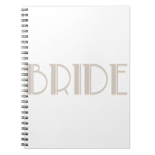 Bride Bachelorette Bride zu retro Notizblock