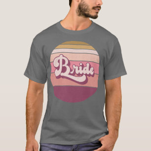 Bride Bachelorette, Hennnacht, Retro Vintage Sonne T-Shirt