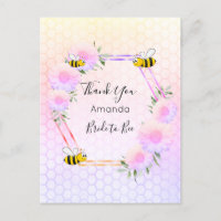 Bride Bee Brautparty Rosa Florine Vielen Dank